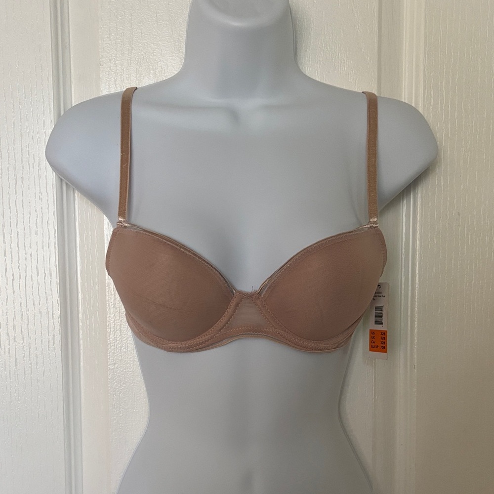 Sam Edelman Nude Padded Underwire Bra Size 32B NWT